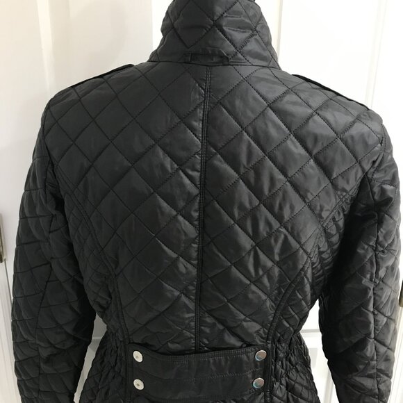 Roz & Ali Diamond Quilted Puffer Jacket with Extended Collar S - Picture 7 of 11